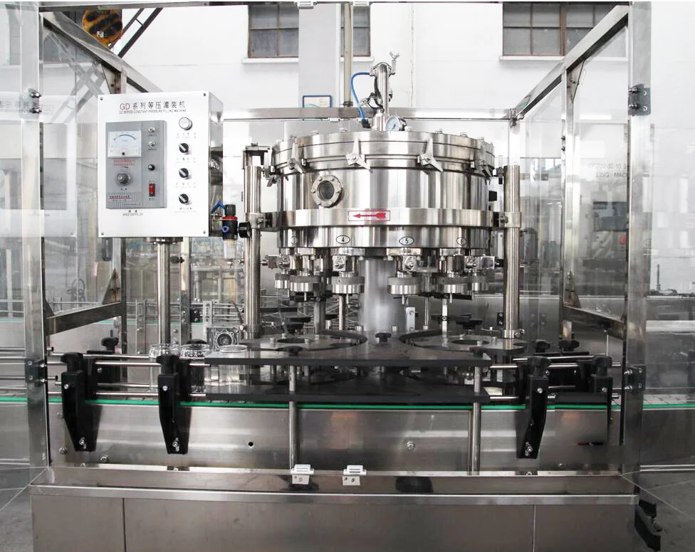 Automatic two-in-one aluminum  can filling, filling and sealing machine production line
