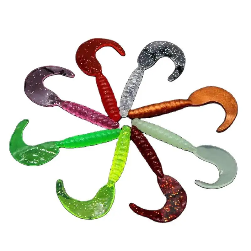 Worm Soft Plastic Bait Kit Worms Fishing Lures O-Rings and Wacky Rig Tool Fishing Worms for Bass Lures Fishing Tools