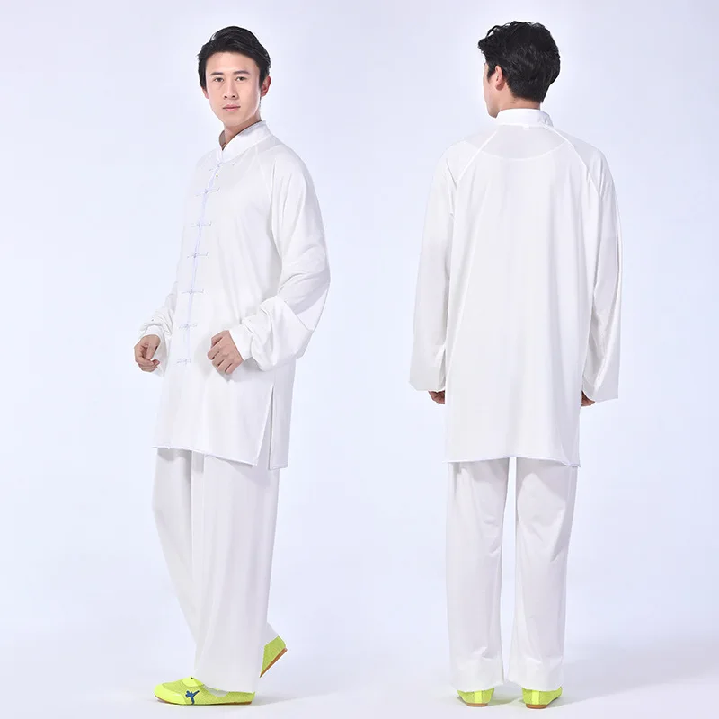 Custom Exercise Training Tai Chi In Traditional Kung Fu Uniform Clothing Long Sleeve Tai Chi Set For Kids Adults