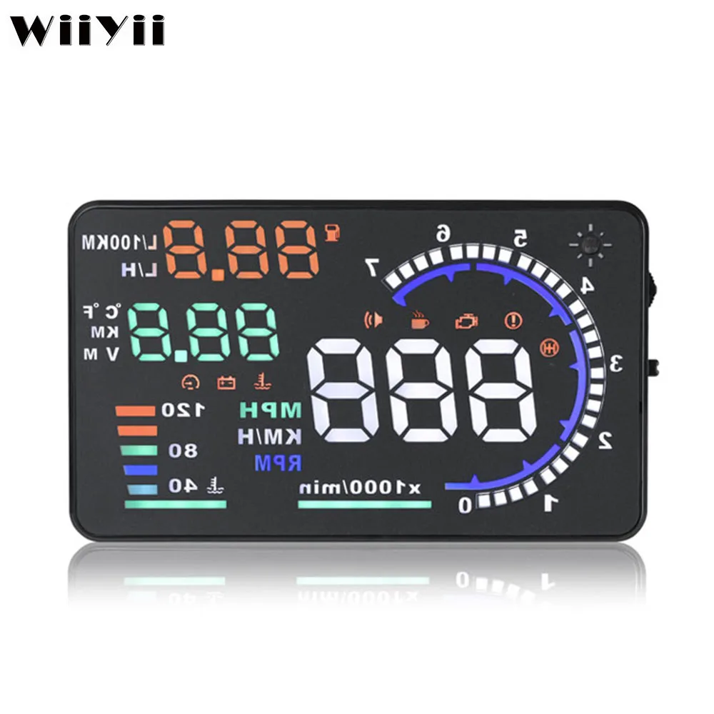 A8 Head Up Display Automobile Use Car HUD Projector Smart Digital Speedometer OBD2 Diagnostic