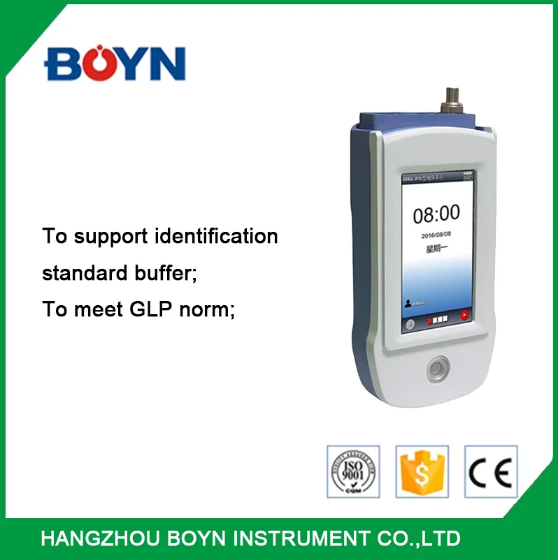 DDBJ-351L Laboratory portable high precision conductivity meter with TFT touch screen support USB and Firmware Upgrade function