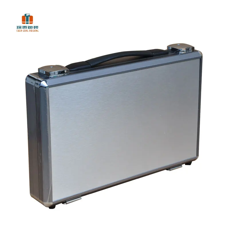 Hard Shell Secure Lock Men Salesman Lawyer Aluminum Laptop Briefcase