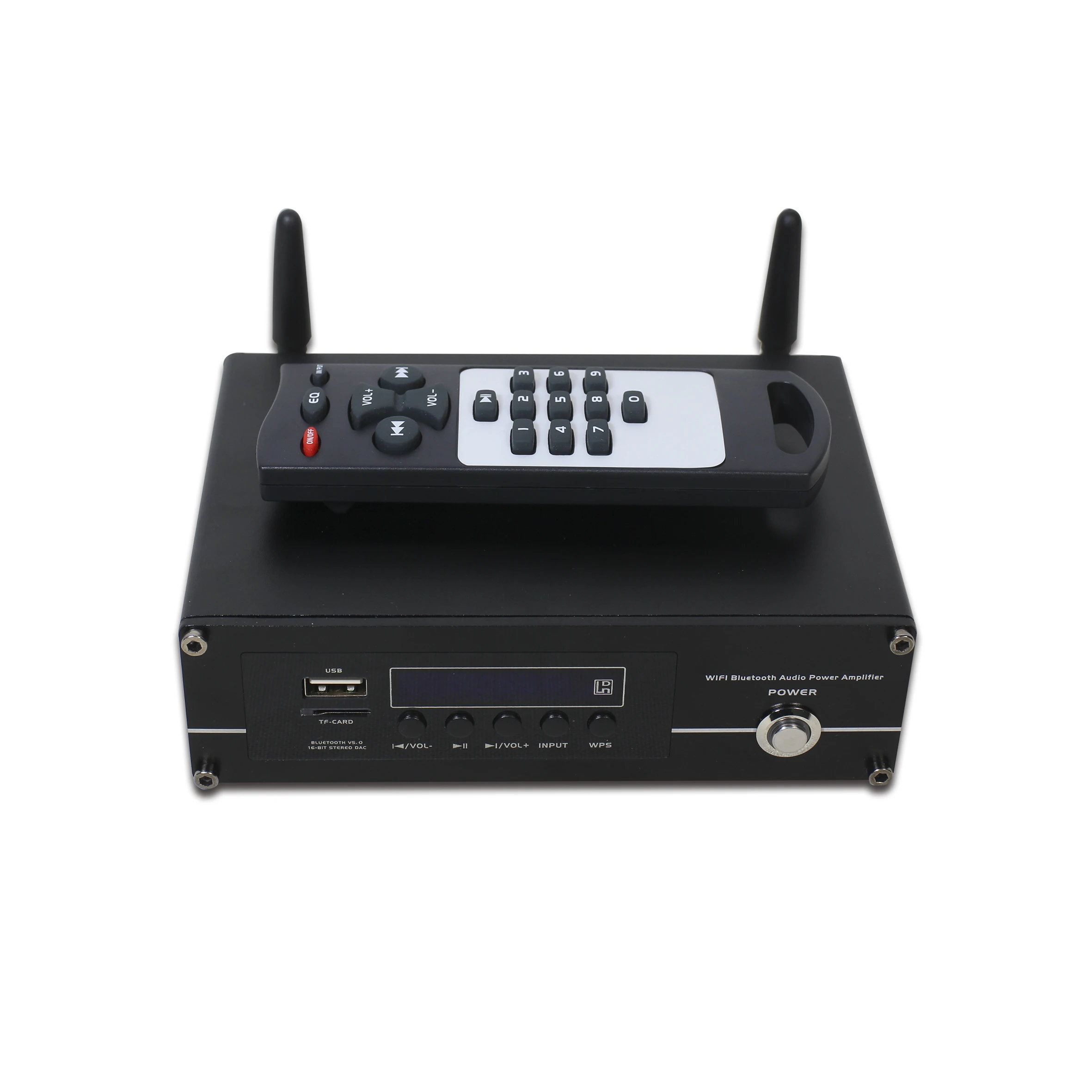 2 канала сети Wi-Fi усилитель звука с Bluetooth USB SD и Aux входы стерео динамик выходов помощью