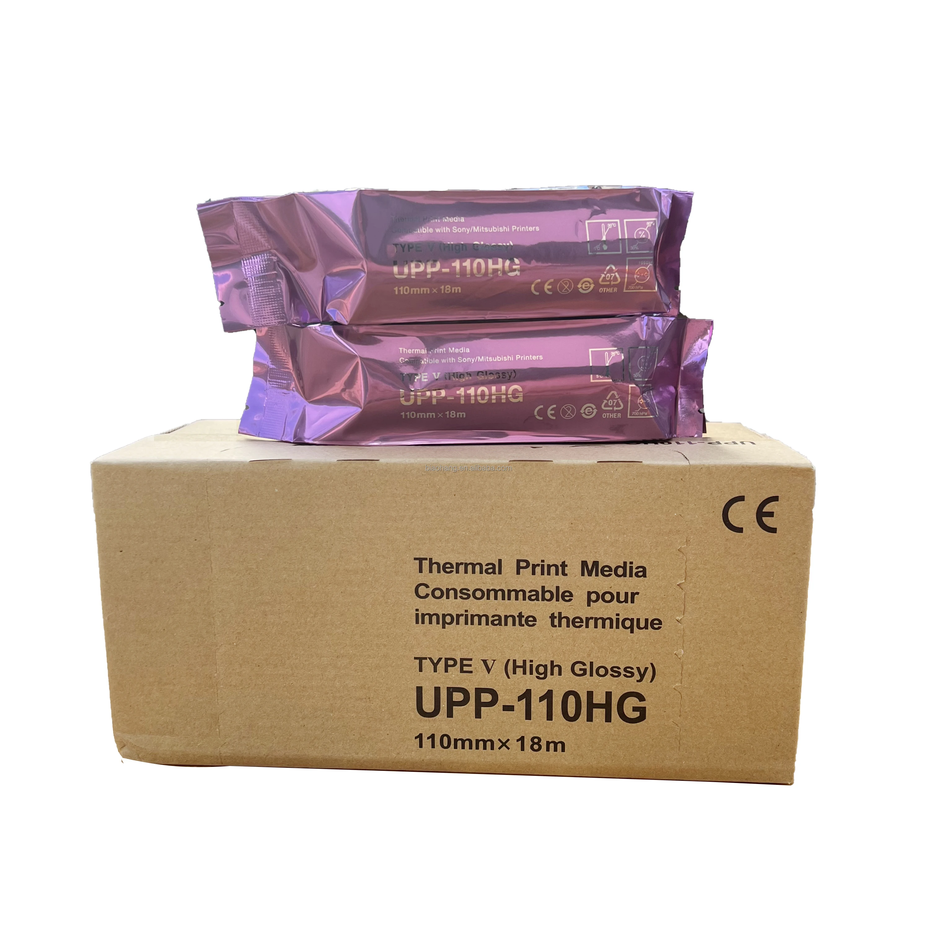 High glossy ultrasound print media UPP-110HG Thermal Video imaging Paper Rolls