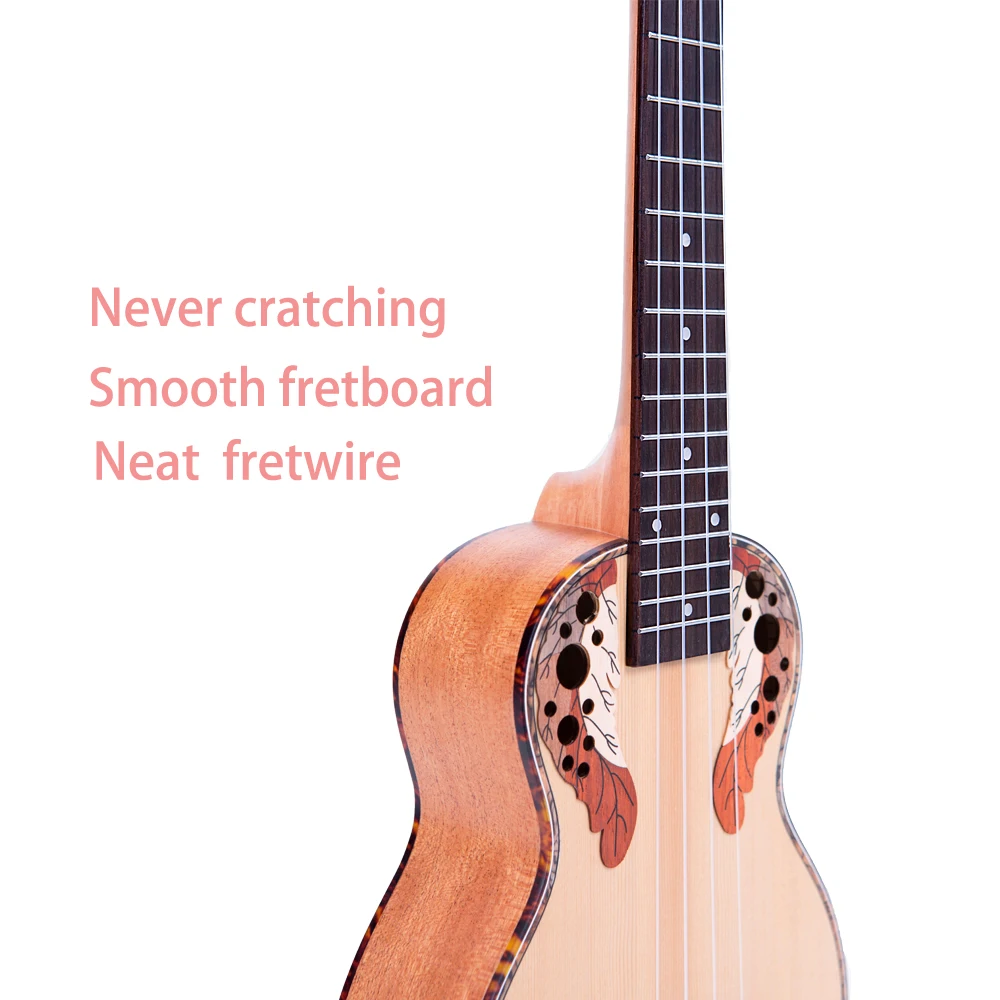 Paisen Spruce 21-inch Soprano ukulele for Beginner and Children Send with Bag Tuner Capo Strap Picks