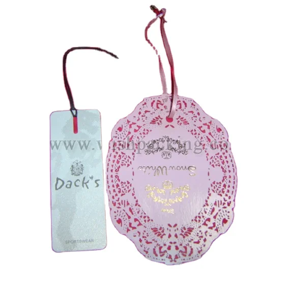 Лента серебристая металлическая бумага золотистая голографическая горячая штамповка Логотип Этикетка картонная подвесная бирка