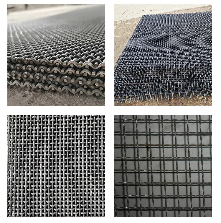 Customized high manganese steel embossed plain weave screen