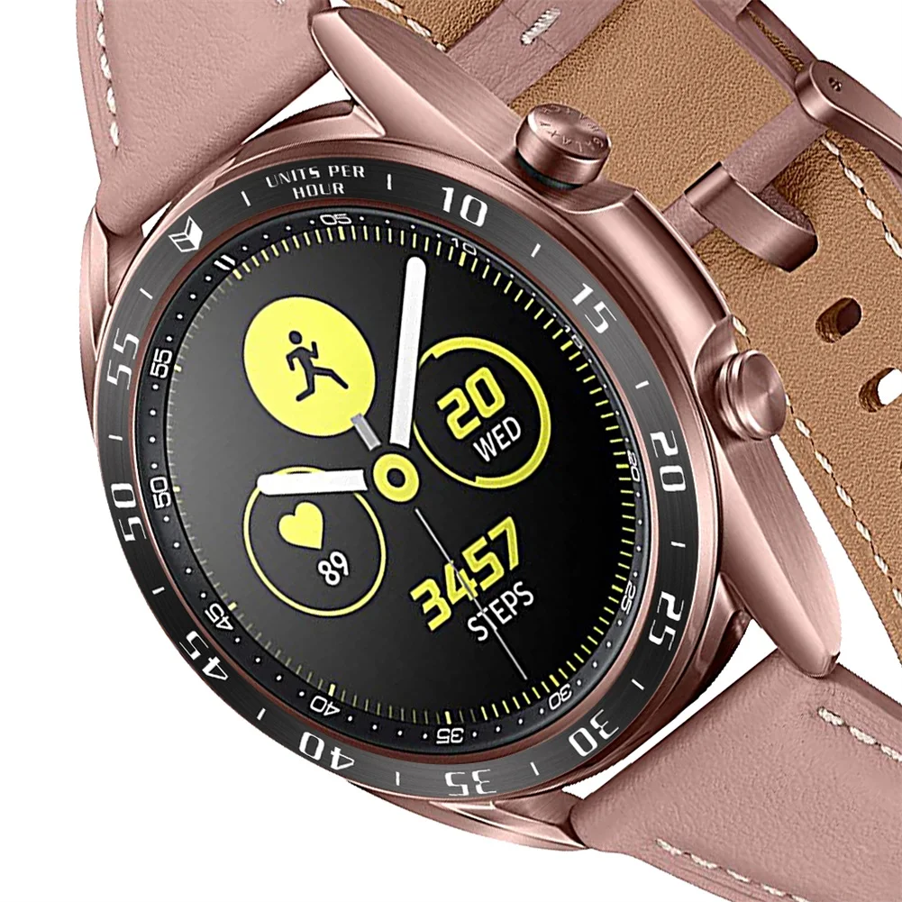  Steel Bezel Ring Metal Cover Anti Scratch Stainless Protective Case for Galaxy Watch 3