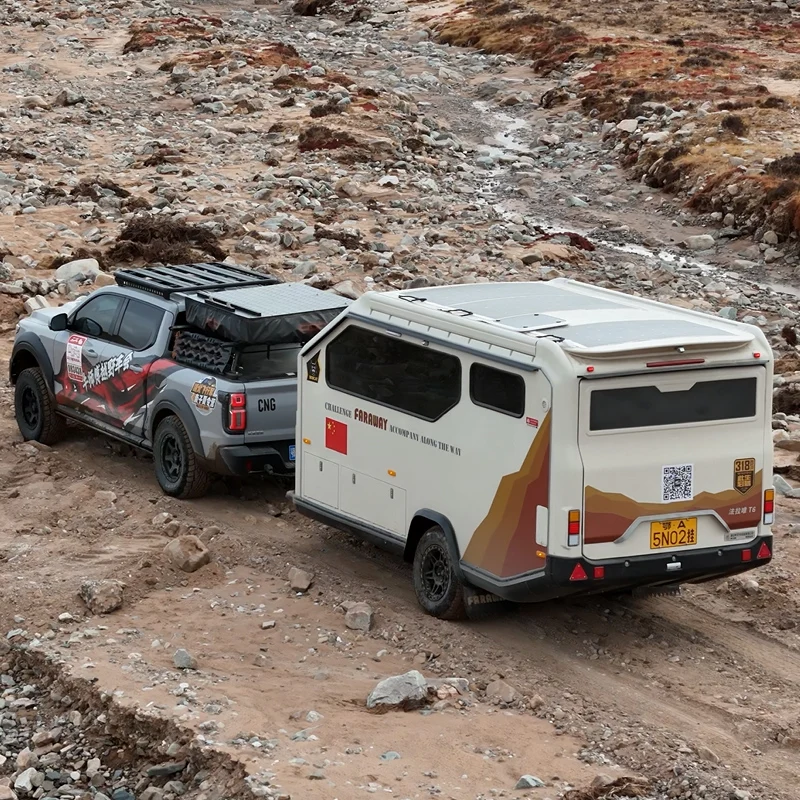 Quality Assurance Chinese Standard Air Bag Suspensions Poptop Camper 4X4 Motorhomes Off Road Caravans for Sale