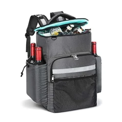 New Arrival Competitive Price Backpack Cooler Bag Portable Aluminum Foil Thermal Lined Insulation Cooler Backpack With Wine Bag