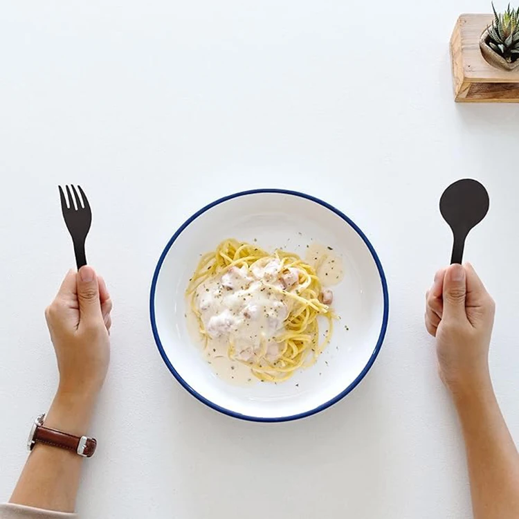 Party Bargains Outdoor Dining Food-Grade Plastic Utensils Disposable Spoons Forks Knives Cutlery Set