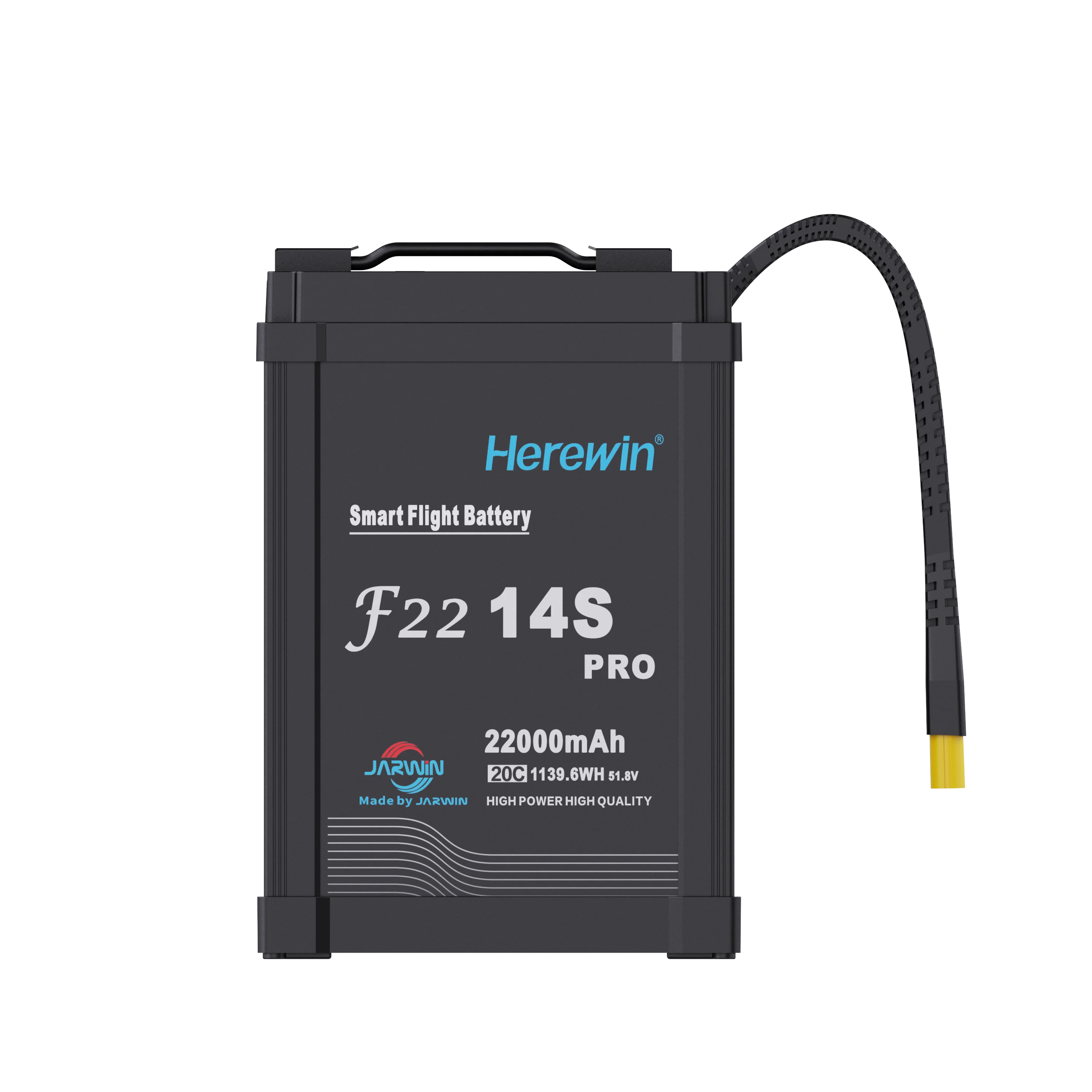 Herewin 220000mAh 14S Pro Smart Drone Battery for UAV Agriculture Sprayer, 22Ah 51.8/53.9V LiFePO4 Lithium Batteries Agri