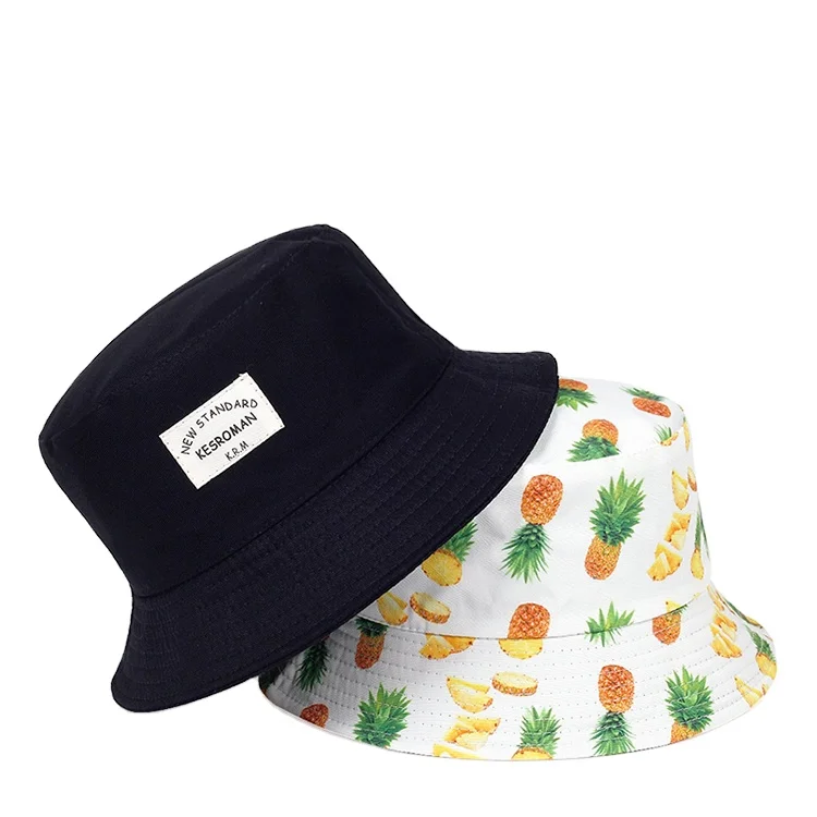 Manufacturer Wholesale Good Quality Reversible Embroidery Logo Private Label Custom Bucket Hat Print