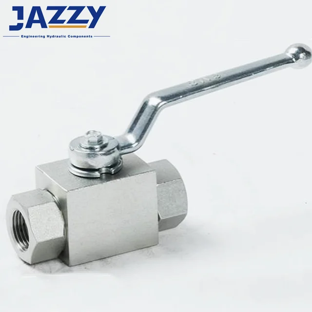 JAZZY 2-Way KHB/KHM Series Hydraulic Ball Valve Multi-way ball valve Direct Mount SAE Flange Hydraulic High Pressure Ball Valve