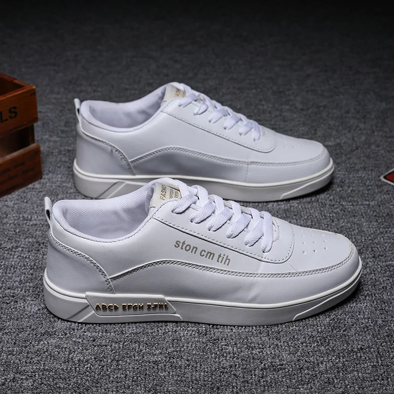 HN6090  Fashion Rubber Outsole Sports Running Shoes Flat Men Sneakers white shoes