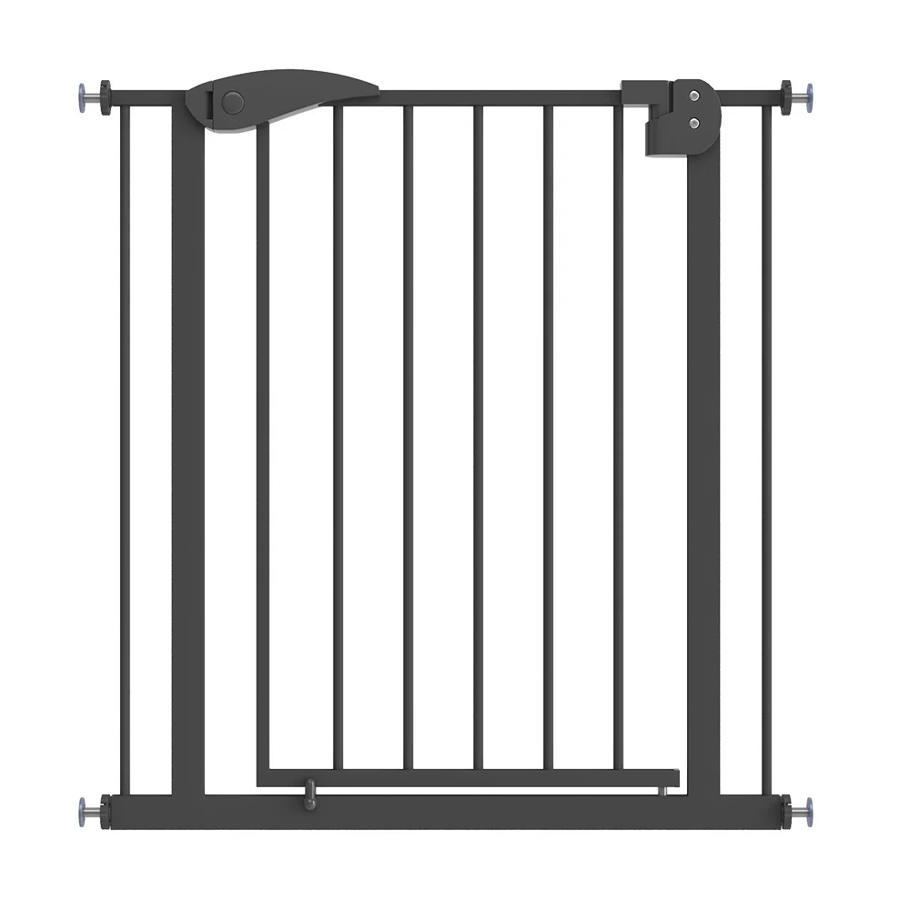 Baby Retractable Stair Gate Metal Children Protection Door Stairs Baby Gates Baby Safety Pressure Gates Infant Gate Barrier