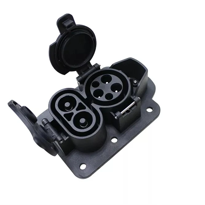 CCS 1 DC EV sockets with cap 125A EV connector 200A CCS Combo 1 socket 150A ccs1 car inlets