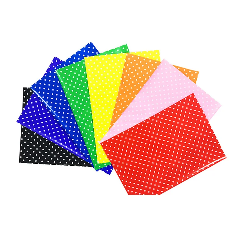 Color & dotted glazed paper & cardboard