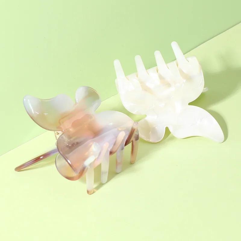 Midairy hot sale elegant acetate butterfly claw clips for girls ladies hair accessories 880034 67x36x53mm