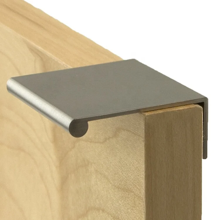 Серебристые и матовые алюминиевые ручки для двери шкафа из нержавеющей стали 50 мм 2