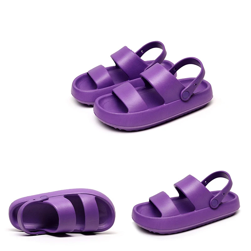 HOT Trends 2021 Custom Logo New Unisex Summer Sandals Men Flat Slides Shoes Women Slip On Eva Indoor Beach Ladies Slippers