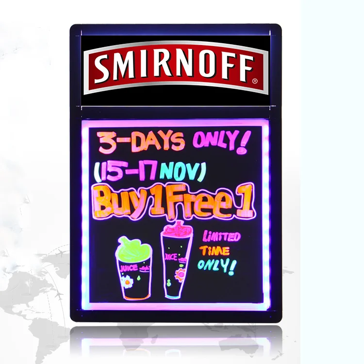 
New Products Invention Acrylic Panel Led Advertising Sign Board 