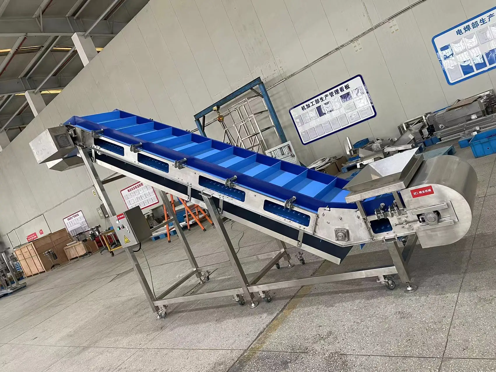 High Quality Easy Clean Belt Lifting Conveyor Machine Conveyor System Manufacture