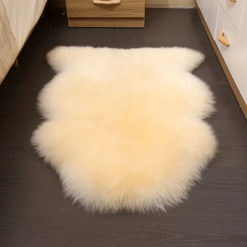 Luxury Genuine Australian Sheepskin Area Rug Sofa Real Lamb Skin Wool Fur Rugs Real Sheepskin Carpets