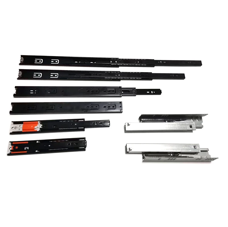 American Type Undermount Heavy Duty Drawer Rail Full Extension Soft Close Drawer Slide Telescopic