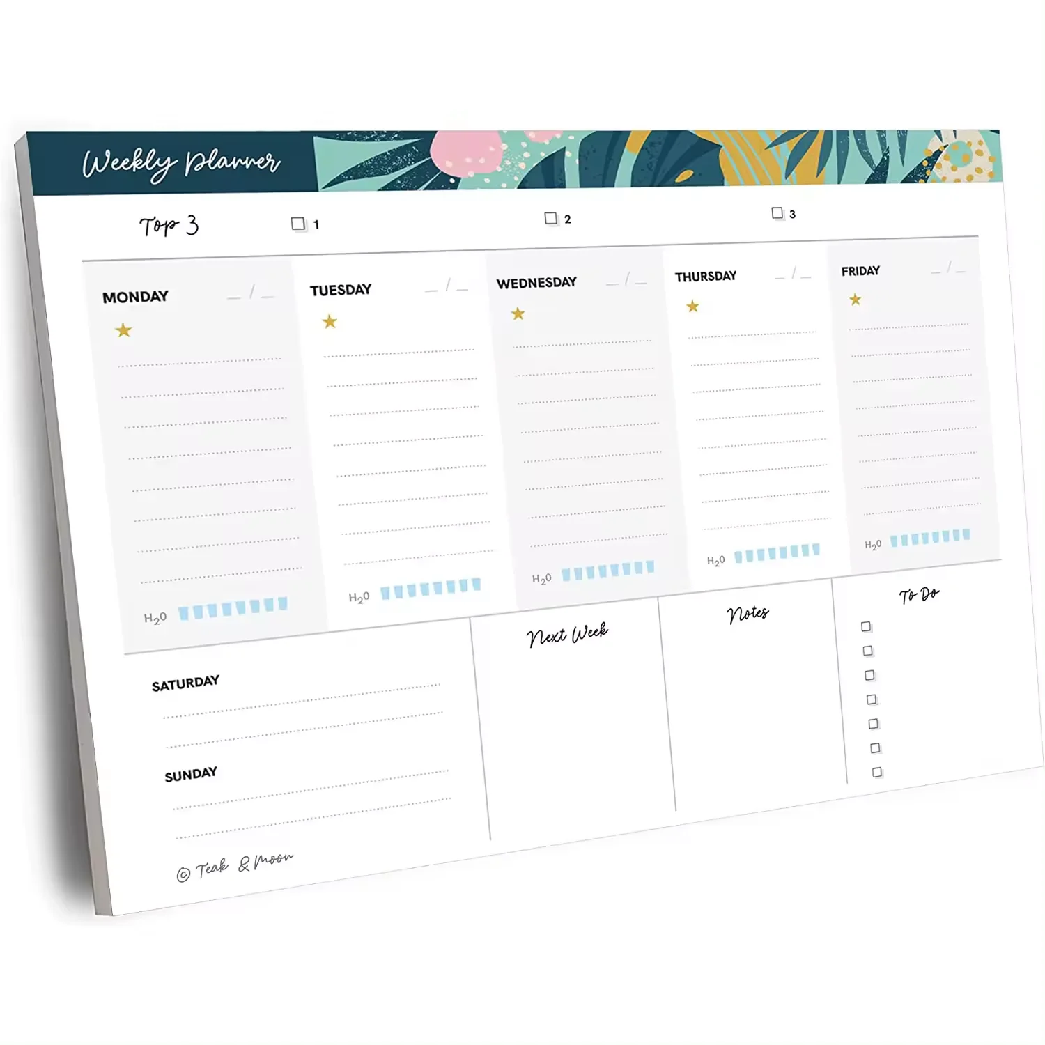 High-Quality Custom Design A3/A4 Multifunction Notepad, To-Do List Planner, and Desk Calendar