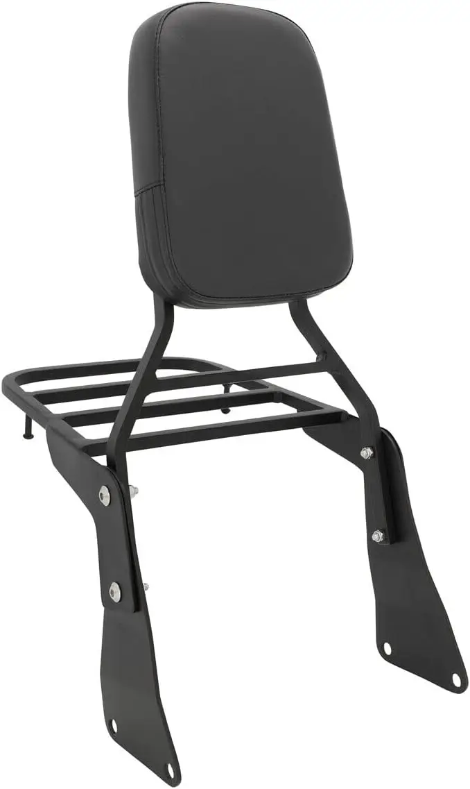 Black Motorcycle Rear Seat BackRest Sissy Bar Back Rest Compatible For Kawasaki Vulcan 1500 VN1500