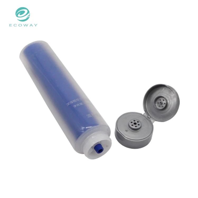 Customized Double Dual Chamber Tube Cosmetic Packaging For Hand Cream Lotion Facial Cleanser