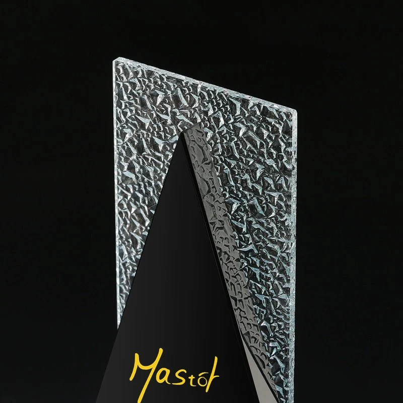 Newest Design Modern Black Crystal Trophy Award For Champion Gift