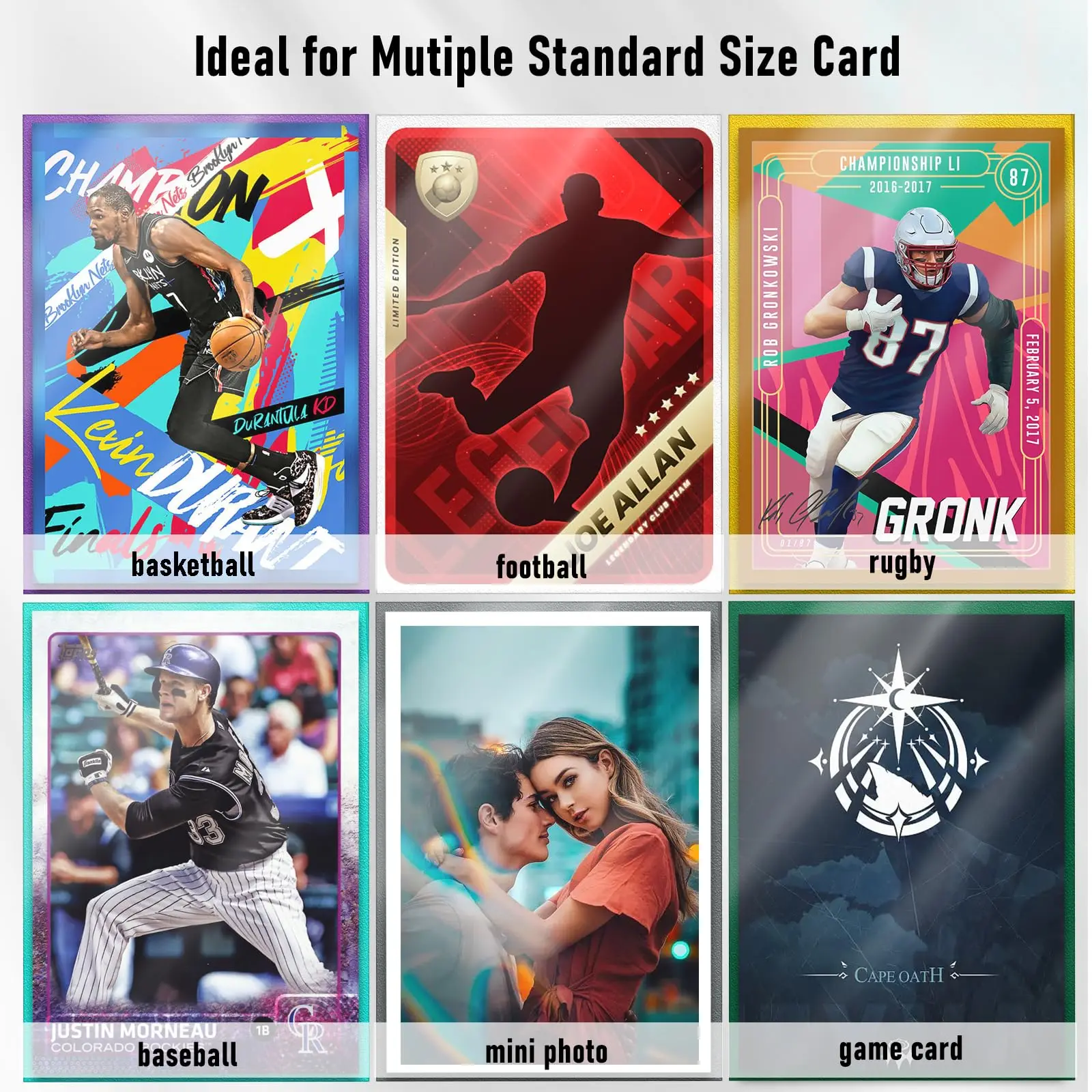 100 pcs New Rough Textured Consistently Cutting Premium Yugioh  66*91mm Matte Trading Card Sleeves