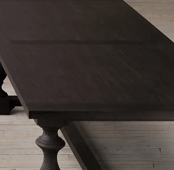 WISEMAX FURNITURE Antique American Design Solid Wood Dining Table Living Room Dining Room Light Luxury Tables