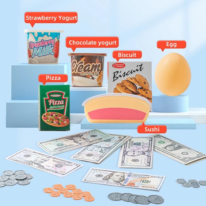 Электронный калькулятор для детей игровые наборы продуктовых магазинов и супермаркетов кассовый аппарат
