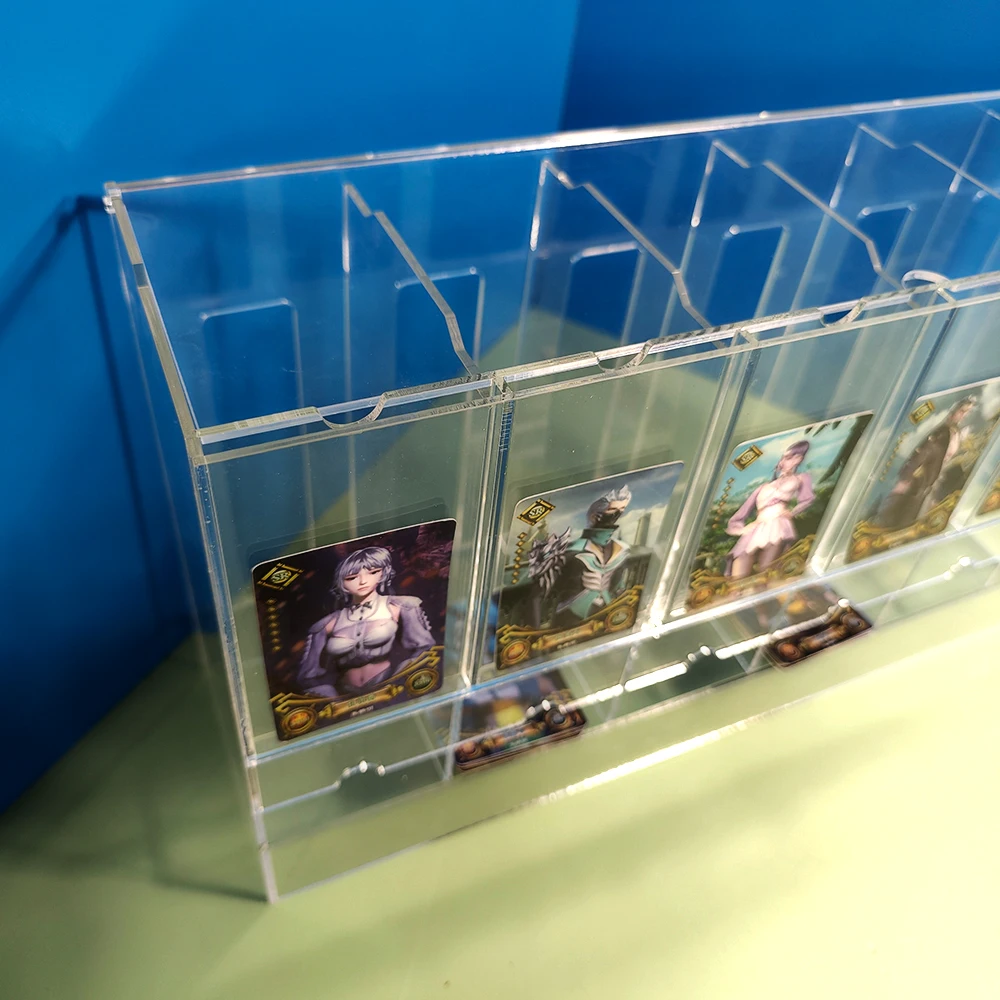customized design and size clear acrylic booster card pack dispenser