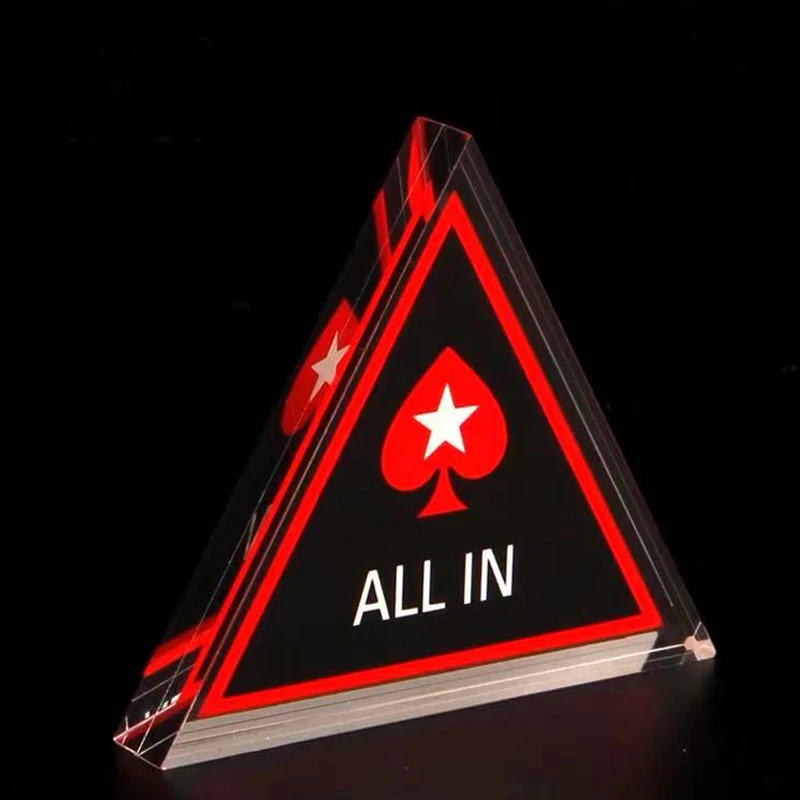 Casino Stuff Poker All In Triangle Acrylic Material Poker Button