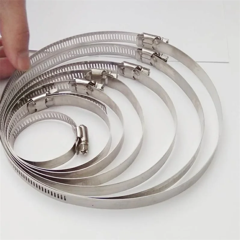 IDO-FIX High Quality Wholesale American 201 304 stainless steel hose clamps adjustable pipe clamp worm gear