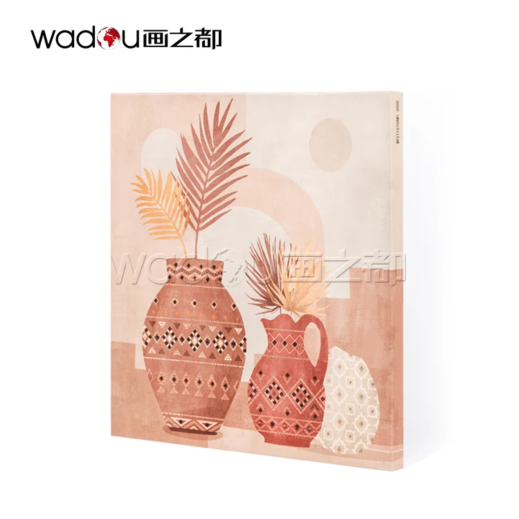 Wall Art Manufacturer Painting Vase On Waterproof Canvas With Studs Wall Art Pictures For Living Room Wall Decoration