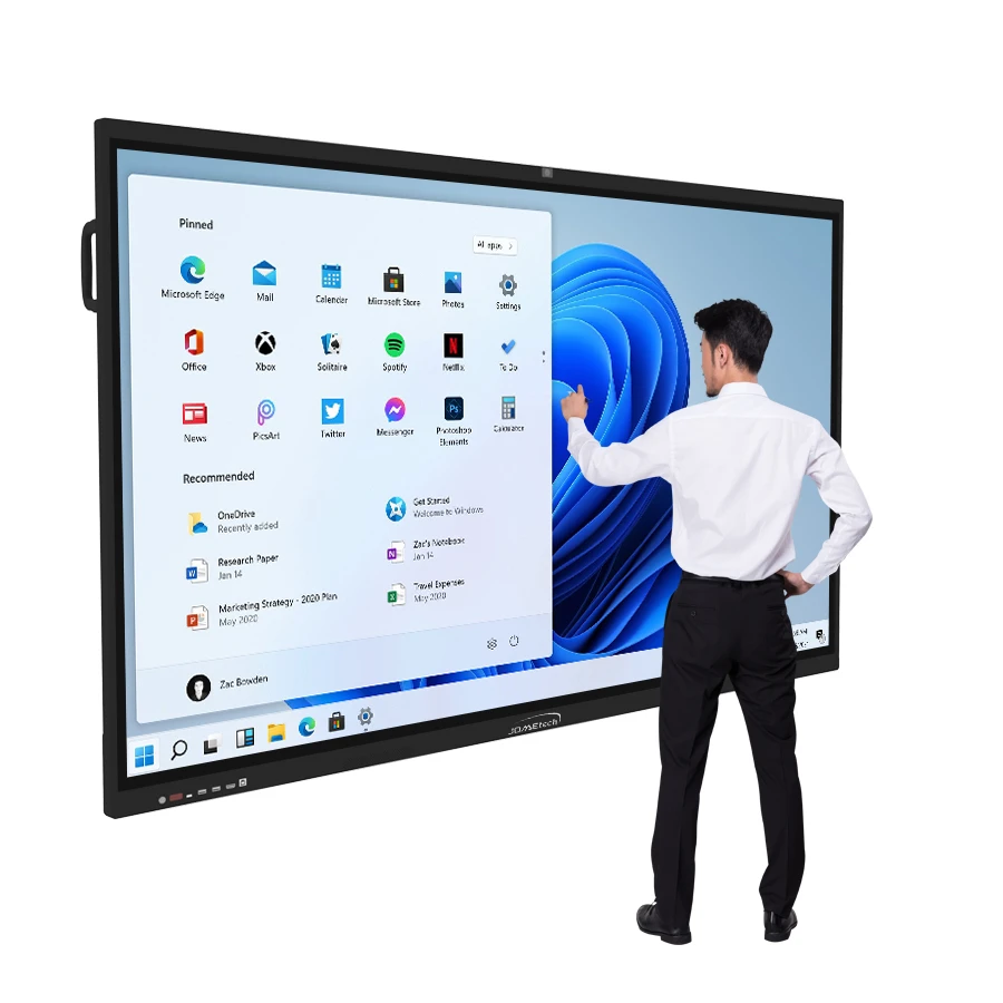 86inch 4K Display Smart Board Touch Screen Digital School smart board interactive whiteboard with camera