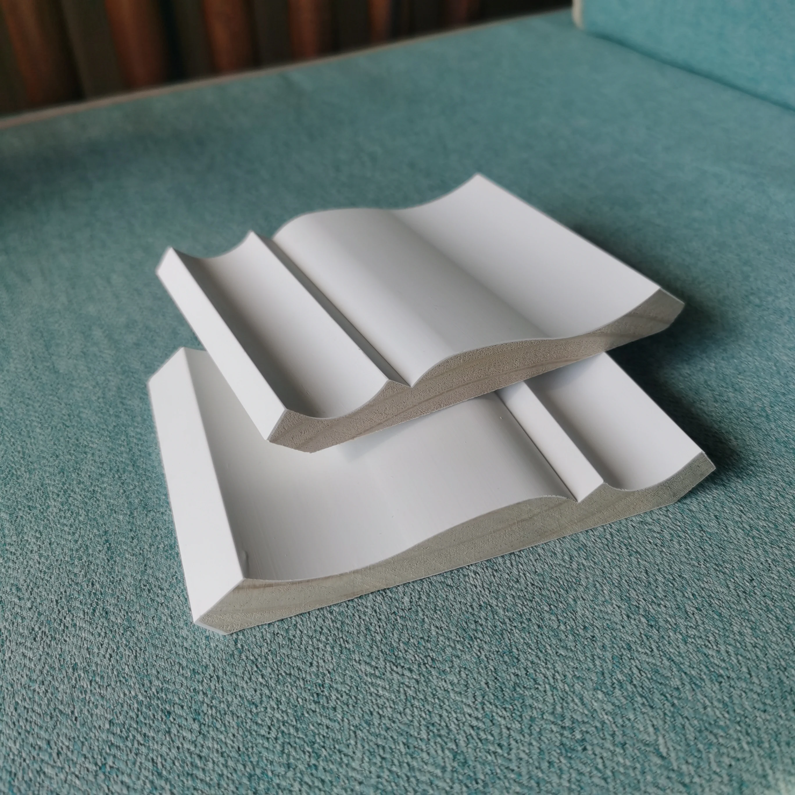 Wood With White Finger Joint Moldings Decorative Finger Joint Wood Window Frame Baseboard Molding