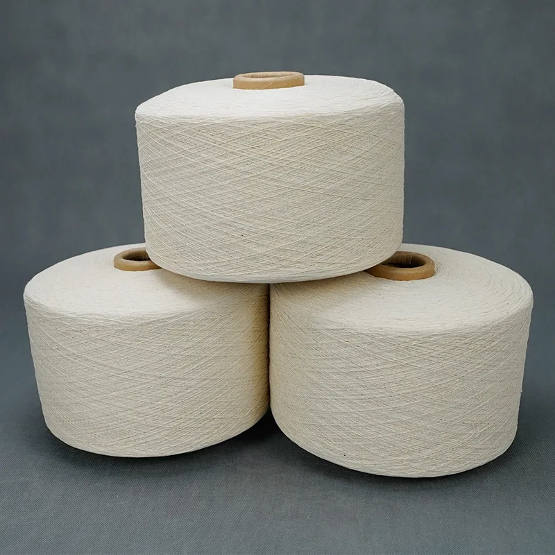 OE 32s 26s 21s 60% Cotton/40% Polyester Blended Yarn Knitted Jersey Yarn for Hoodie Veil Ribbed Design Bleach and Dyed