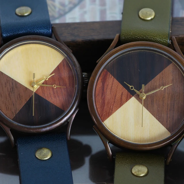 
Natural wood no waterproof women Japan custom dial hand watch for girl 