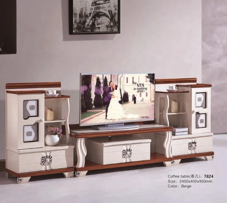 Modern Luxury TV Stands Wood Furniture Living Room TV Cabinet  TV Wall Unit
