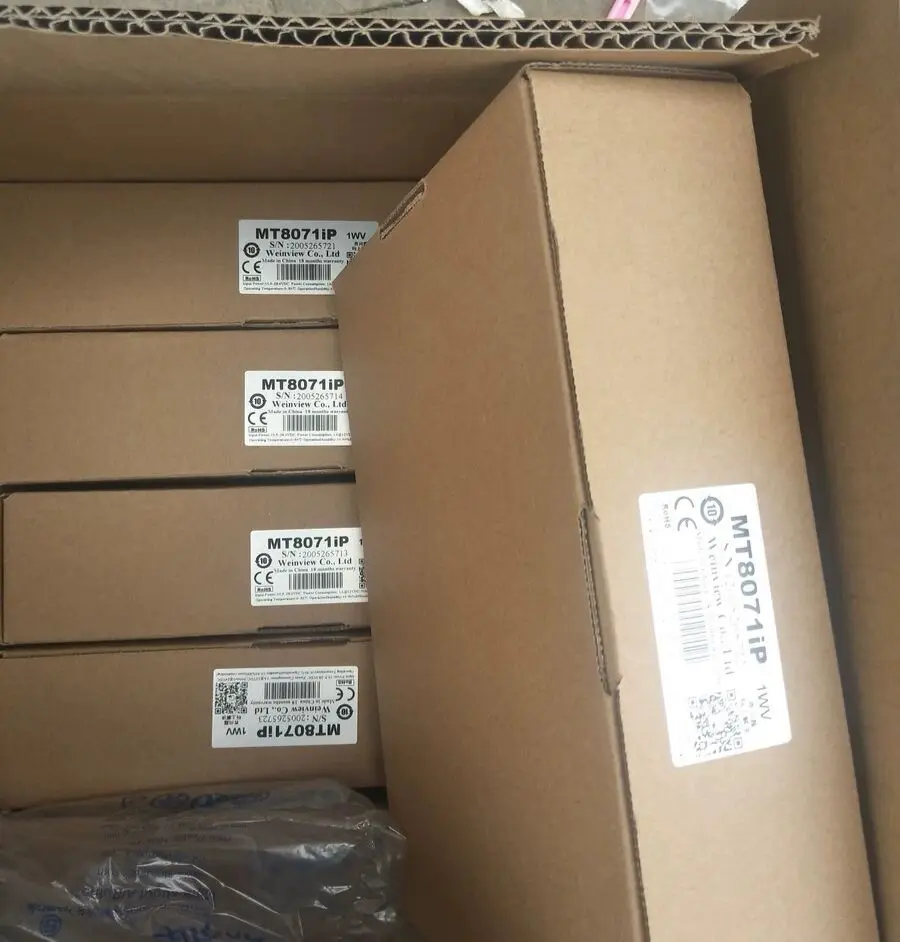 
STOCK MT8071iP 7 inch TFT LCD WEINVIEW HMI Human Machine Interface Touch Panel For textile machinery 