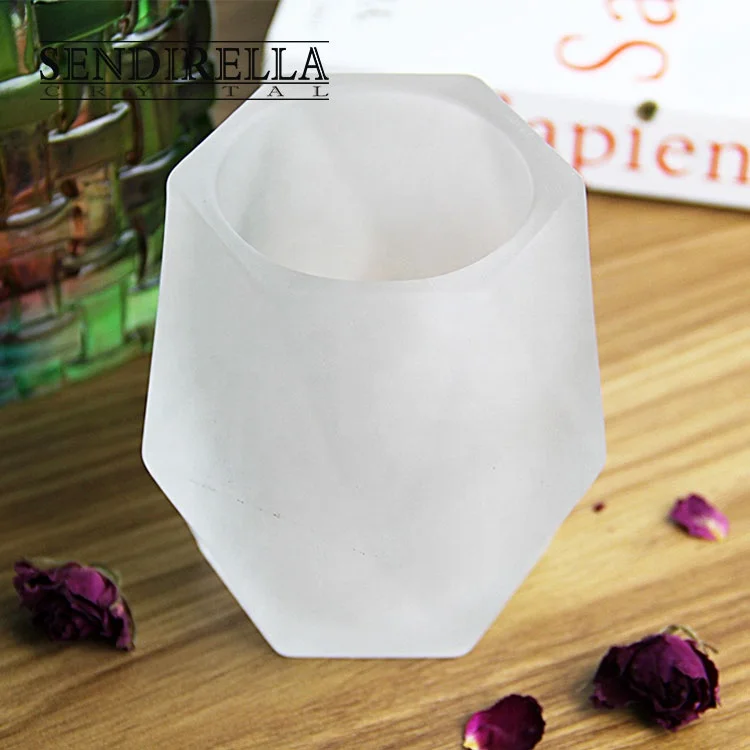 Crystal Glasses Geometric Candle Holder for Home Decor Christmas Wedding