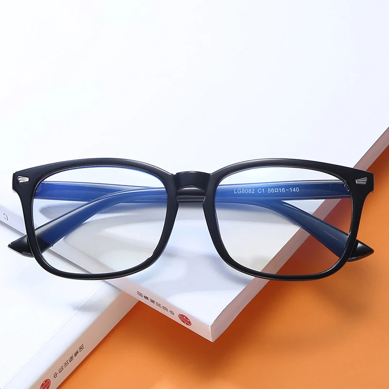 2024 Newest computer anti blue light retro square optical frame wholesale women eyewear men eyeglasses design eye glasses