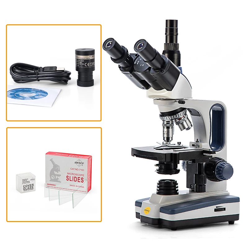 New Arrival 23.2mm SWIFT Eyepiece Camera 5MP USB2.0 CMOS Sensor HD Autofocus Digital Microscope Lab Camera