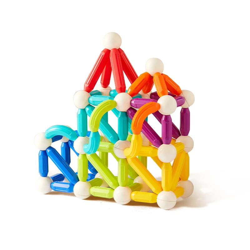 new 60/100pcs Onshine Magnetic sticks STEM Educational Toy for Kids Montessori Sticks and Balls Sensory Activities Toys